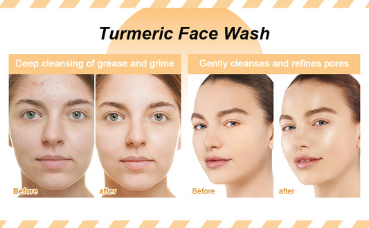 Limpiador facial espumoso de cúrcuma